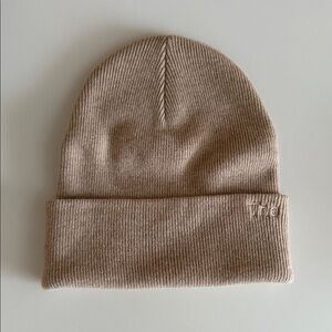 Aritzia TNA Heather Oatmeal Wool Blend Beanie OS